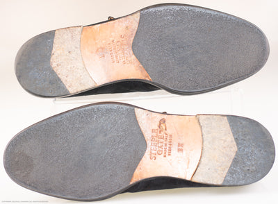 Steeple Gate Suede Monk Strap Shoes